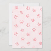 Puppy Lover Anniversaire de fête Invitation pour e (Dos)