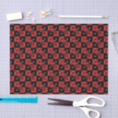 Puppy Lover checkt RED 02-WRAPPING PAPIER MET WEEF (Craft)