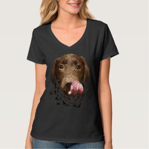 Puppy Low Polygon Labrador Afbeelding T-shirt