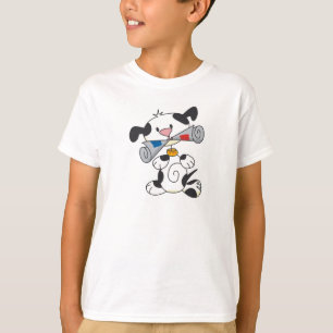 Puppy met de T-shirts en de Giften van de Krant