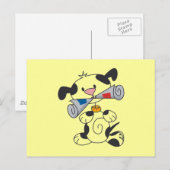 Puppy met de T-shirts en de Giften van de Krant Briefkaart (Voorkant / Achterkant)