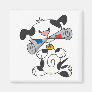 Puppy met de T-shirts en de Giften van de Krant Magneet
