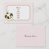 Puppy met hart smeken visitekaartje (Voorkant / Achterkant)