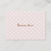 Puppy met hart smeken visitekaartje (Achterkant)