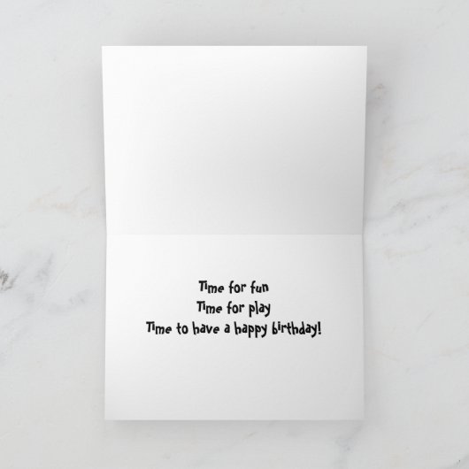 PUPPY MET SPEELGOED ZEGGEN DAT JE OP TURING BENT * KAART (Binnen)