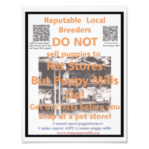 Puppy Mill Awareness Poster