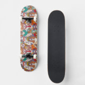 Puppy Mode Patroon Skateboard (Voorkant)