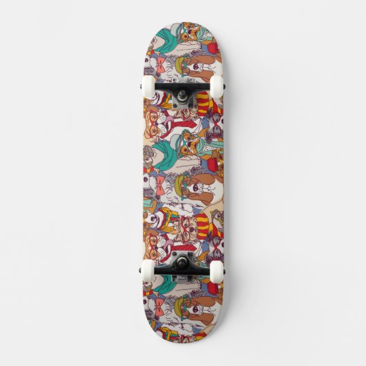 Puppy Mode Patroon Skateboard (Voorkant)