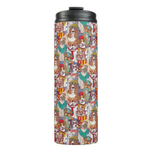 Puppy Mode Patroon Thermosbeker