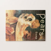 Puppy neemt een bad  Antiek Legpuzzel (Horizontaal)
