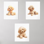 Puppy Nursery Decor, Poodorat Wall Art (Recto)