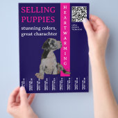 Puppy om te verkopen flyer (Hand)