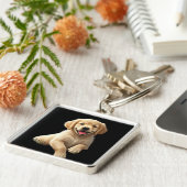 Puppy ontwerp Sleutelhanger (Zijkant)