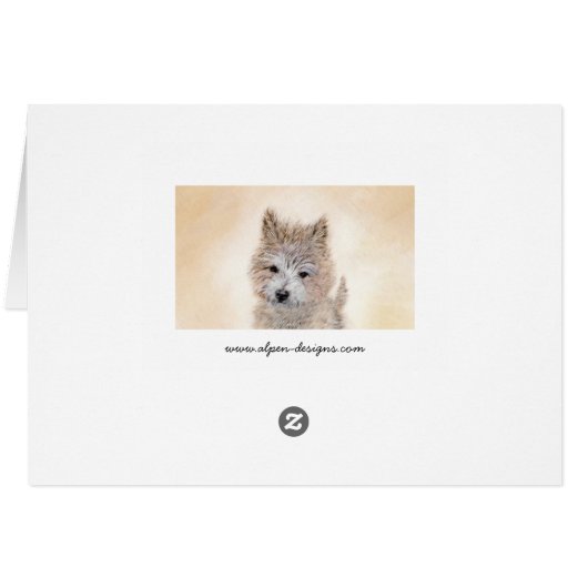 Puppy Painting van airn Terrier - Originele Dog Ar (Achterkant Horizontaal)