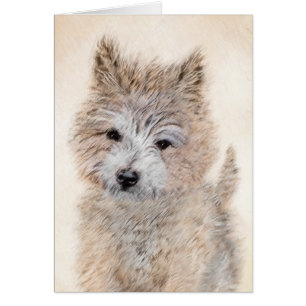 Puppy Painting van airn Terrier - Originele Dog Ar