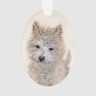 Puppy Painting van airn Terrier - Originele Dog Ar Ornament