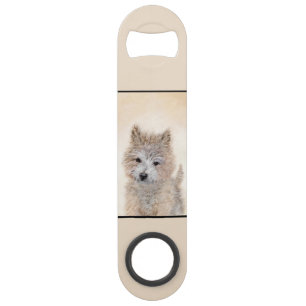 Puppy Painting van airn Terrier - Originele Dog Ar Speed Flessenopener