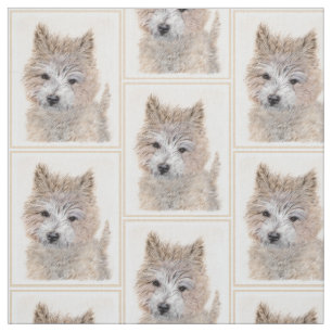 Puppy Painting van airn Terrier - Originele Dog Ar Stof
