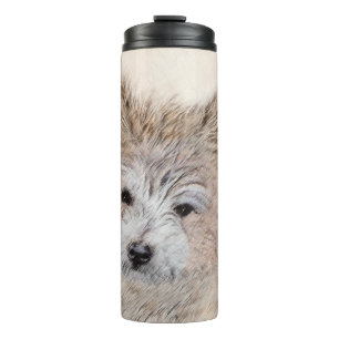 Puppy Painting van airn Terrier - Originele Dog Ar Thermosbeker