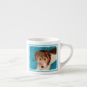 Puppy Painting van Wire Fox Terrier - Originele Do Espresso Kop