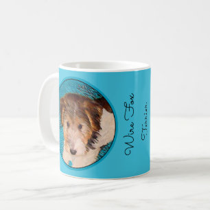 Puppy Painting van Wire Fox Terrier - Originele Do Koffiemok
