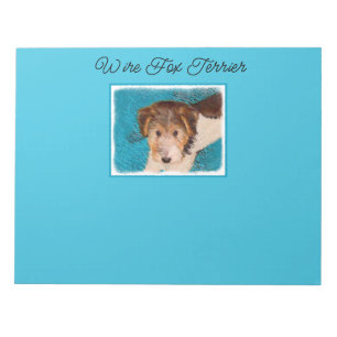 Puppy Painting van Wire Fox Terrier - Originele Do Notitieblok