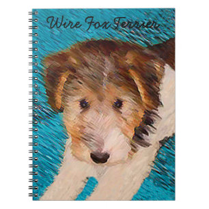 Puppy Painting van Wire Fox Terrier - Originele Do Notitieboek