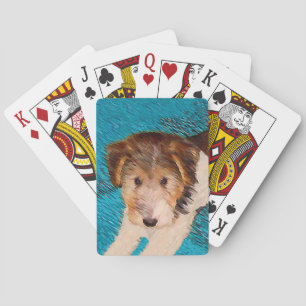 Puppy Painting van Wire Fox Terrier - Originele Do Pokerkaarten