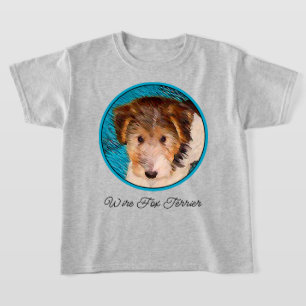 Puppy Painting van Wire Fox Terrier - Originele Do T-shirt