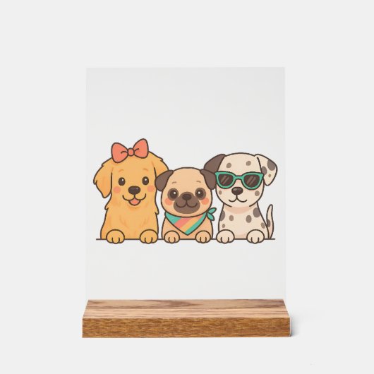 Puppy Pals � Trio de chiens mignons dans un style  (Recto)