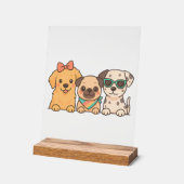 Puppy Pals � Trio de chiens mignons dans un style  (Angle)