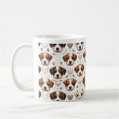 Puppy Paradise: een viering van hondenschattigheid Koffiemok (Links)