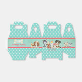 Puppy Party Dank u Gepersonaliseerde Gable Favor B Bedankdoosjes (Uitgevouwen)