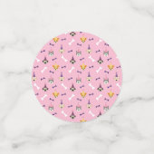 Puppy Party, Dog Party roze en Paarse Confetti (Kleine voorkant)