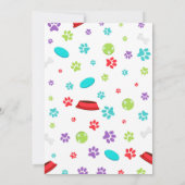 Puppy Party ou adopter une invitation de Pet Party (Dos)