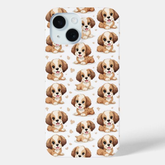 Puppy Pattern Case-Mate iPhone Case (Achterkant)