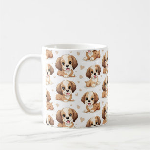 Puppy Pattern Koffiemok
