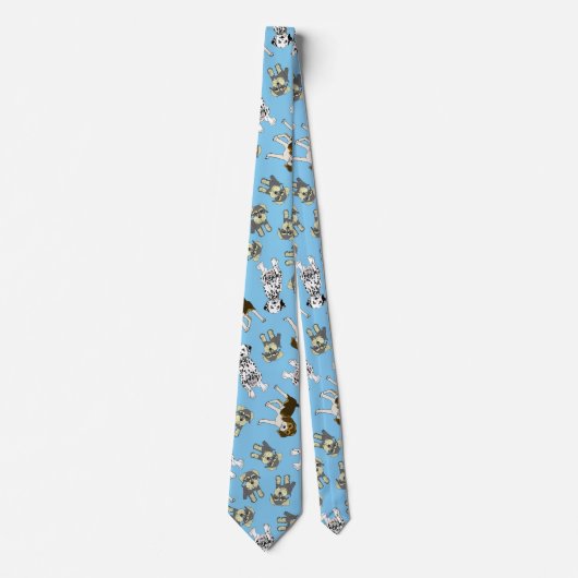 Puppy Pattern Stropdas (Voorkant)