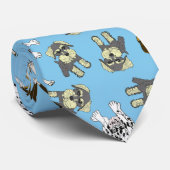 Puppy Pattern Stropdas (Opgerold)