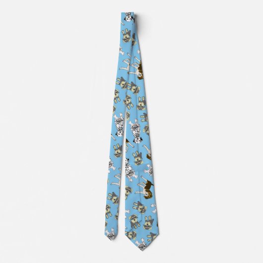 Puppy Pattern Stropdas (Achterkant)