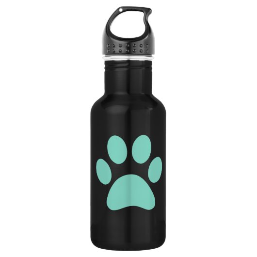 Puppy Paw Print Waterfles (Voorkant)