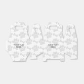 Puppy Paw Prints en Botten Aangepaste tekst Indivi Bedankdoosjes (Uitgevouwen)