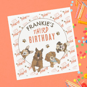 Puppy Paw-ty Verjaardagsfeestje Servet