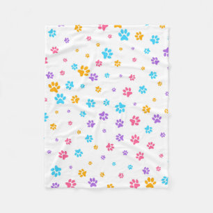 Puppy Paws Fleece Blanket Deken