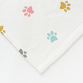 Puppy Paws Fleece Blanket Deken (Hoek)