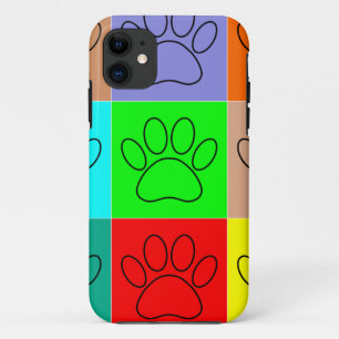 Puppy Paws op vierkante plaatsen bevestigen iPhone 11 Hoesje