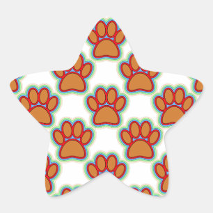 Puppy Paws Ster Sticker