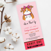 Puppy Pawty invitation de billet d'anniversaire
