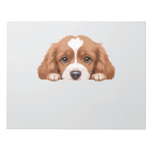 Puppy Peeking Schattige Schattig Grappig Dier Cart Notitieblok