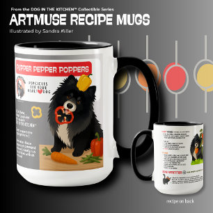 PUPPY PEPER POPPERS Honden snoepjes  Art Muse Rece Mok